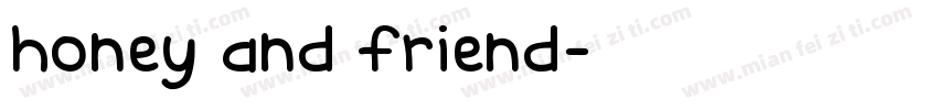 honey and friend字体转换